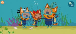 Три Кота Мультфильм Игра Морские приключения