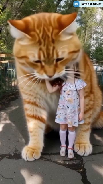 Дочка и гигантский котик смотреть онлайн