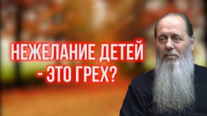 Нежелание детей — это грех?