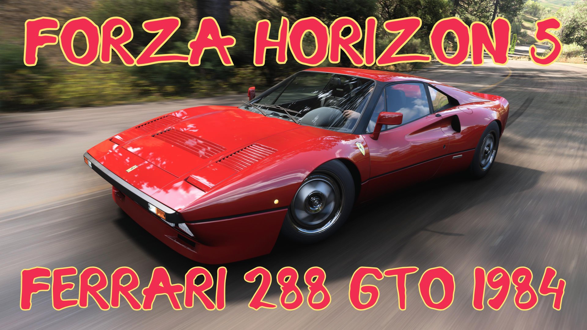 Ferrari 288 GTO 1984 — драгоценный камень коллекционеров в мире Forza Horizon 5 🌍⚡️ смотреть онлайн