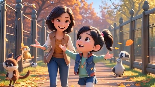 Xiaoyu Visits the Zoo Is a Pandas Tail Black or White Slow Chinese Story for Beginners смотреть онлайн