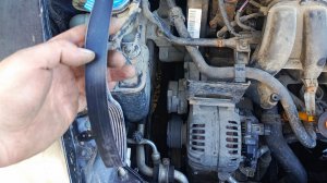 как поменять ремень генератора "шкода октавия" а-5