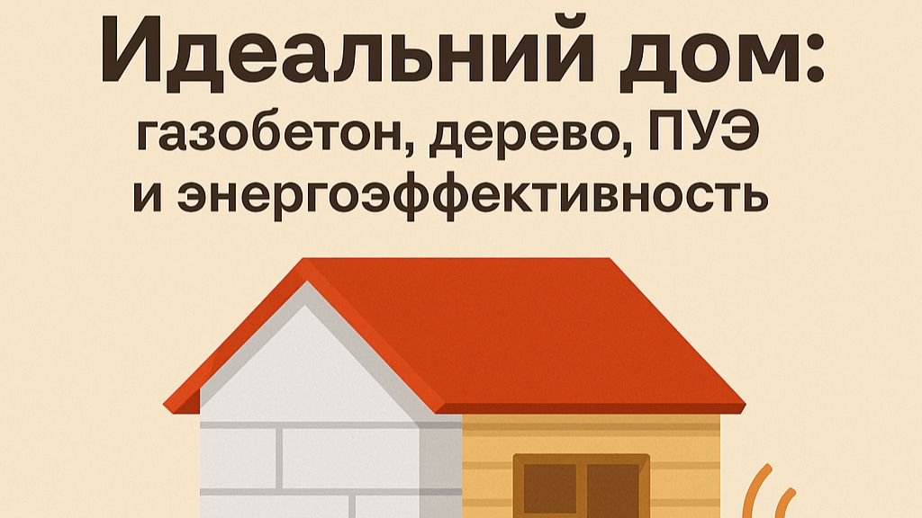 Идеальный дом: газобетон, дерево, ПУЭ и энергоэффективность