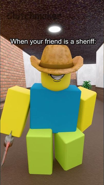 When your friend is a sheriff: #shorts #short #roblox #funny #robloxmemes смотреть онлайн