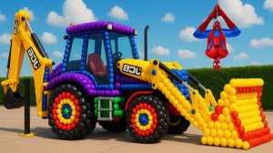 Мультики для детей и малышей. Превращение воздушных шариков в яркие трактора. Яркие Мультики