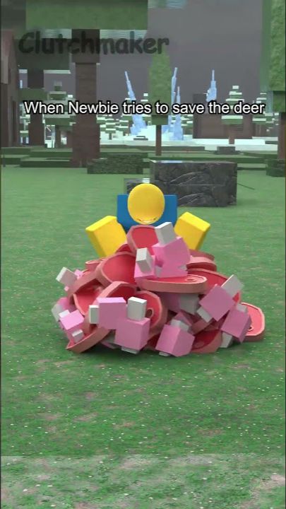 When Newbie tries to save the deer in 99 night in the forest 💀 смотреть онлайн