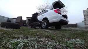 Меняю резину на новой Лада Гранта, готовлюсь к зиме