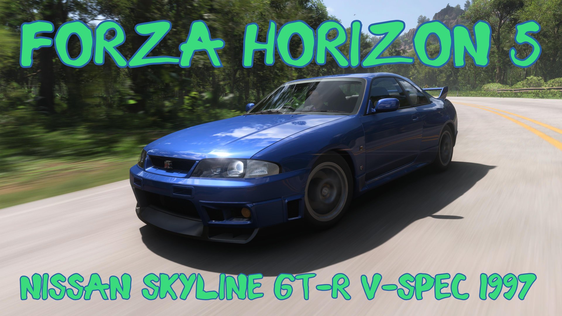 Nissan GT-R V-spec 1997 — непобедимая легенда японских автомагистралей в мире Forza Horizon 5 🌍⚡️ смотреть онлайн