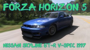 Nissan GT-R V-spec 1997 — непобедимая легенда японских автомагистралей в мире Forza Horizon 5 🌍⚡️