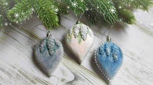 ОБОЖАЮ ТАКИЕ 😍 ёлочные игрушки своими руками из лёгкого пластилина. МК молда в конце видео.