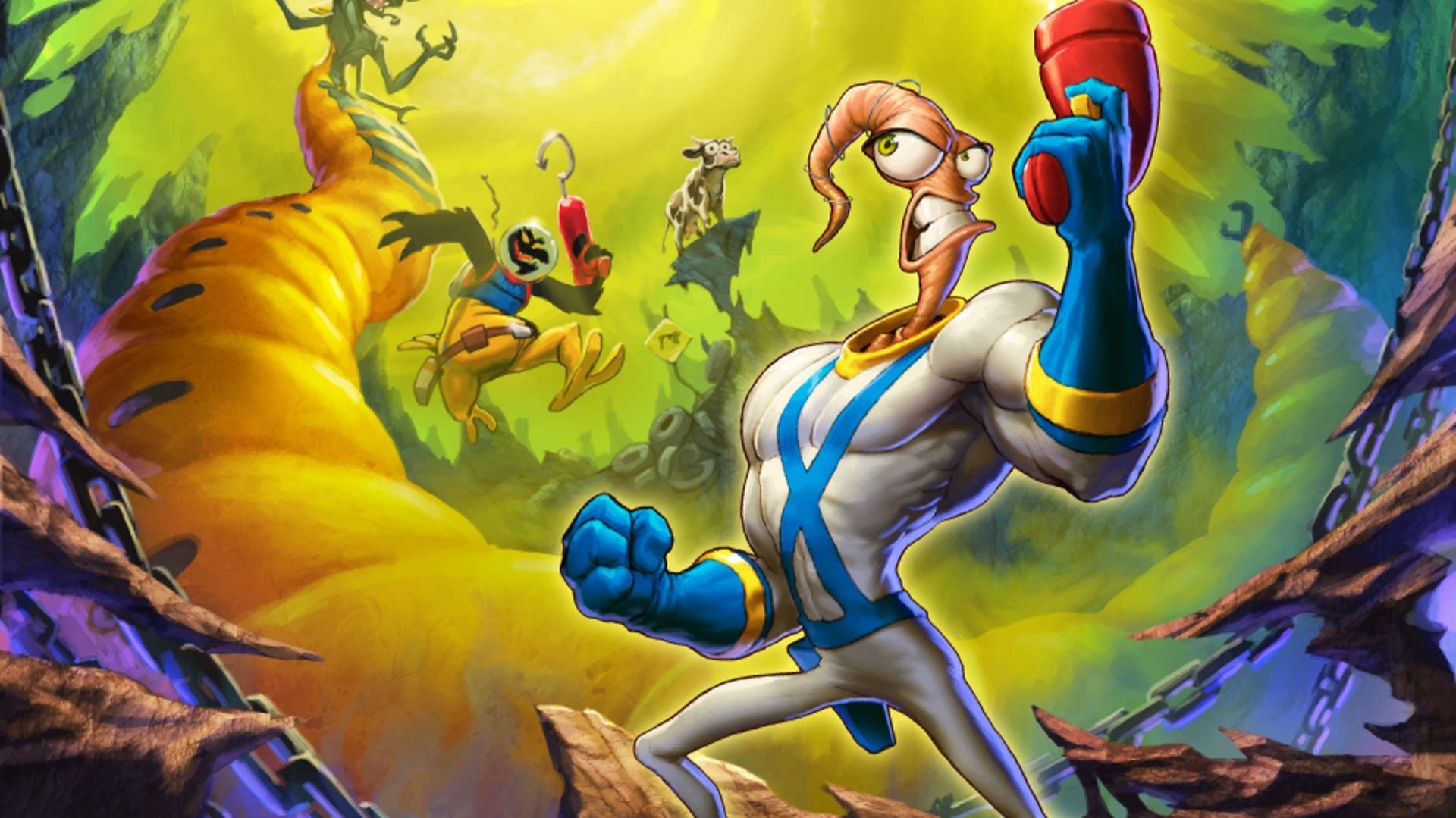 Earthworm Jim. Червяк Джим смотреть онлайн