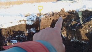 Продолжения шурфа дома 18 века