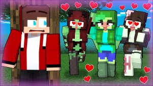 ДЕВОЧКА-ЗОМБИ ЕСТ МАЙКИ!？ Теперь она хочет Джей-Джея… Анимация для Майнкрафта