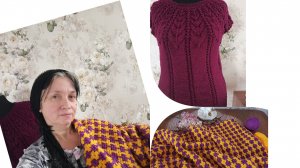 23-11-2025.Мои ещё два процесса.Классный плед который хочется быстрее связать 🧶🧶🧶.