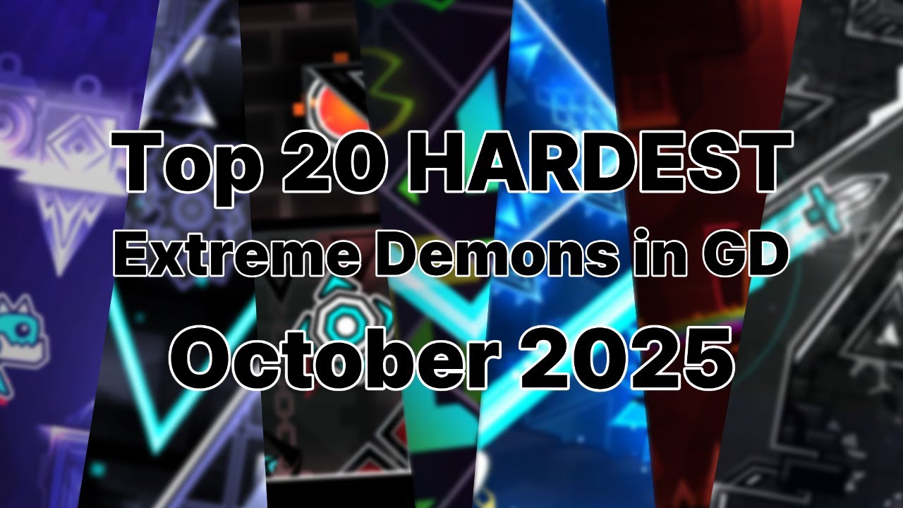 Top 20 HARDEST Extreme Demons in 2025 (October) [Geometry Dash] смотреть онлайн