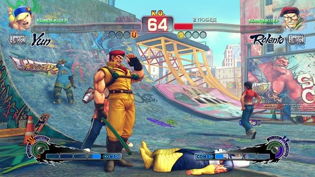 Ultra Street Fighter IV Yun VS Rolento смотреть онлайн