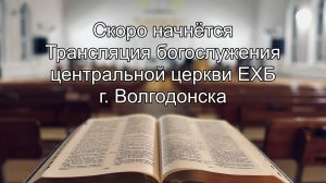 Трансляция Богослужения.