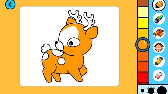 Для детей. Раскрашиваем оленёнка смотреть онлайн