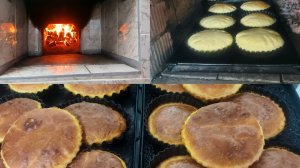 Стряпаю колобушки в русской печи.