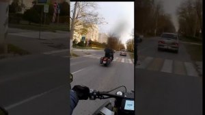 Встретил мотобрата на харлеи в Евпатории