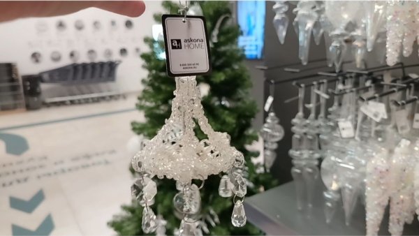 Модные ёлочные игрушки которые увидела в магазине Askona home.