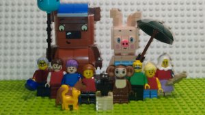 Лего-сборка минифигурок СоюзМультФильм / Винни-Пух / Простоквашино / Чебурашка
