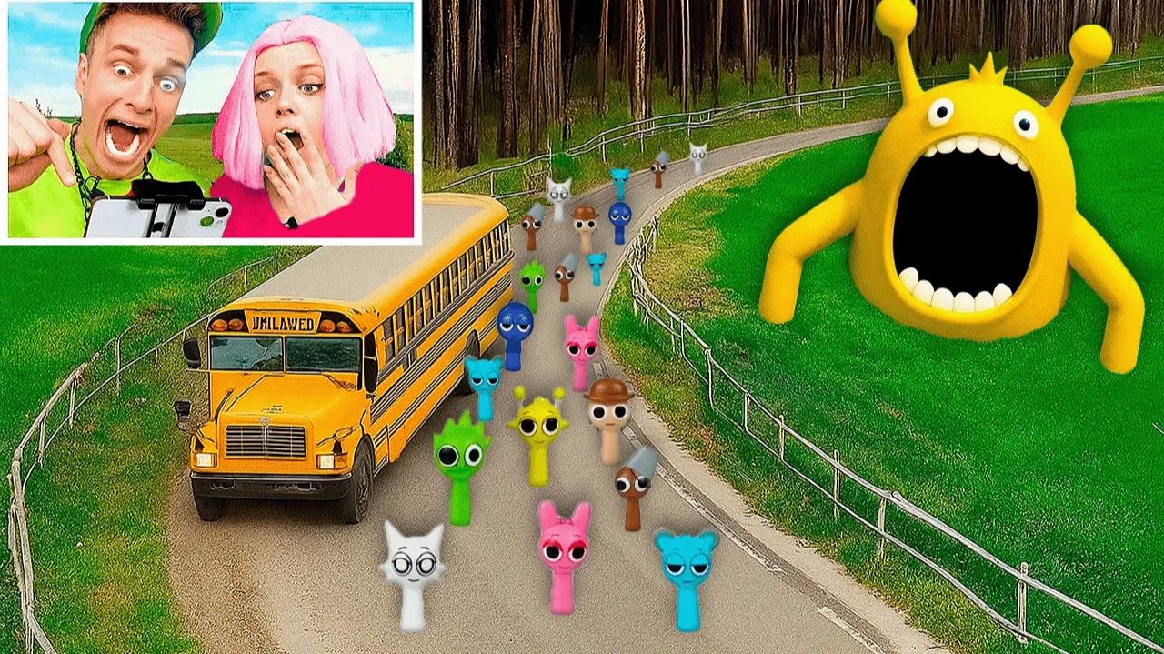 24 ЧАСА POPPY PLAYTIME, SPRUNKI и ЛЕГО КОРОБОК!