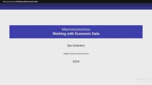 Tutorial: Working with Macroeconomic Data