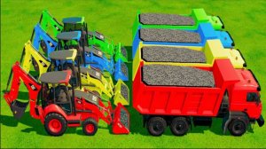 МУЛЬТИКИ ПРО МАШИНКИ НА ФЕРМЕ ДЛЯ ДЕТЕЙ 🚜 КАТАЕМСЯ ВМЕСТЕ НА РАЗНОЦВЕТНЫХ ГРУЗОВИКАХ И ТРАКТОРАХ 🚚