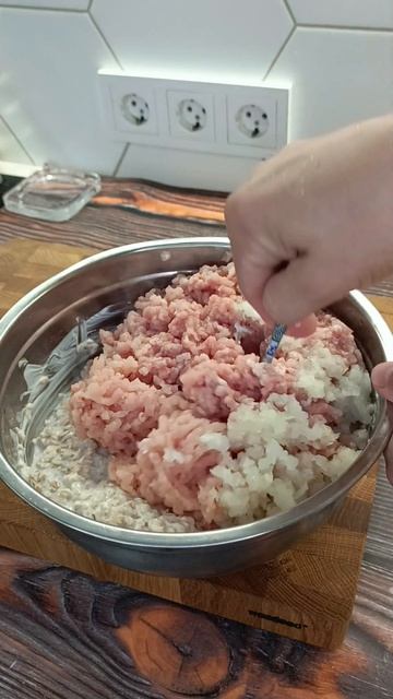 диетические котлеты с курицей и Геркулесом