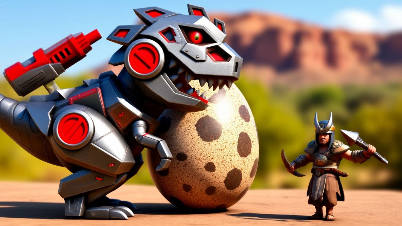 ТИРЕКС с ЛАЗЕРАМИ Дино Беш 2 атака троглодитов на динозавров мир юрского мульт игра андроид