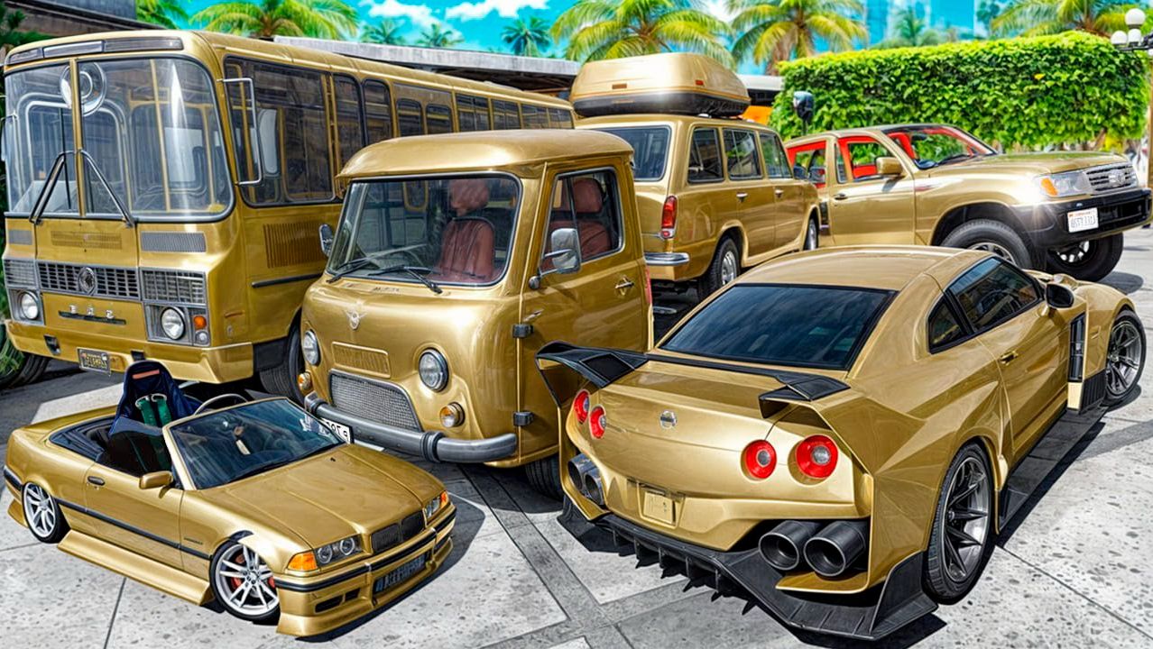 Угнал кучу золотых чит тачек у мажора в GTA 5! Битва воров в ГТА 5 Онлайн! смотреть онлайн