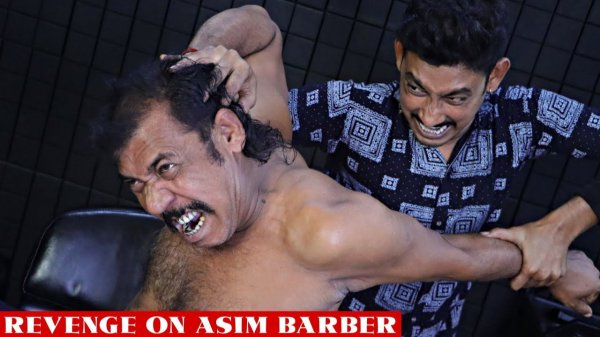 Revenge on Asim Barber ｜ Full Head & Body Massage ｜ Neck, Spine & Hair Cracking for Instant Relief