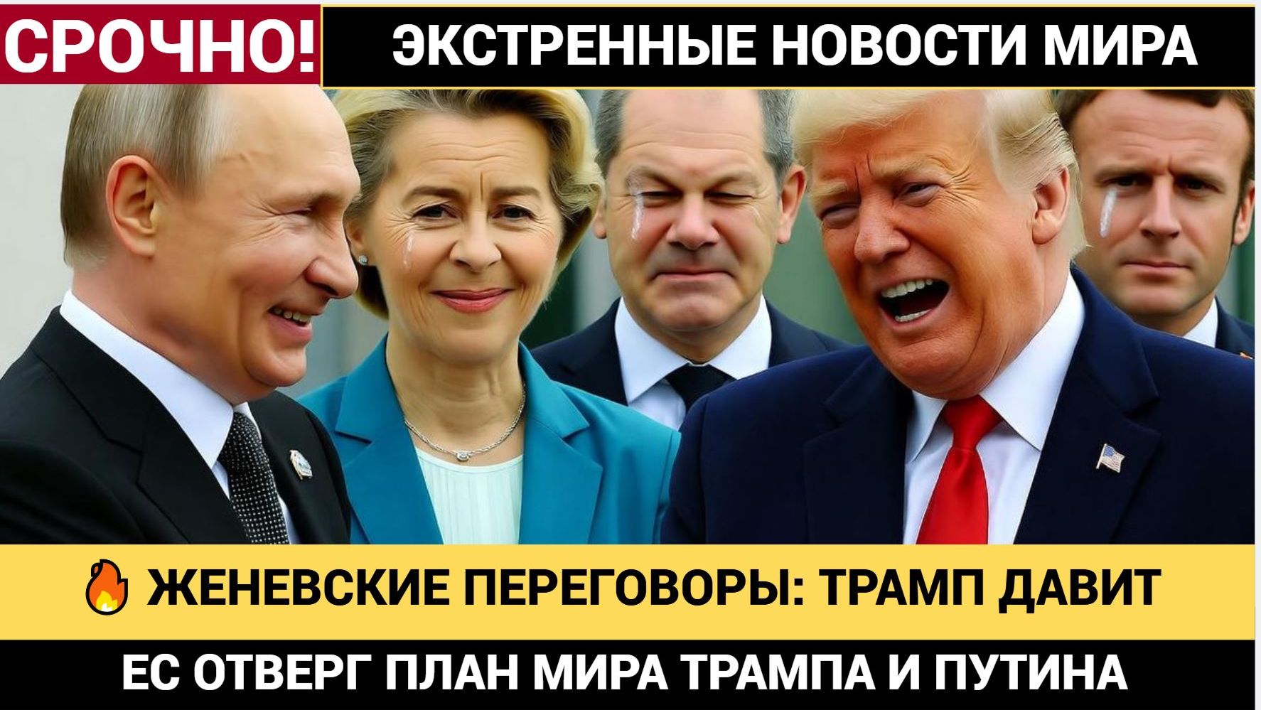 🔥 ЖЕНЕВСКИЕ ПЕРЕГОВОРЫ ТРАМП ДАВИТ, ЗЕЛЕНСКИЙ НАДЕЕТСЯ, А ЕС ОТВЕРГ ПЛАН! КТО ПОБЕДИТ В ЭТОЙ ИГРЕ смотреть онлайн