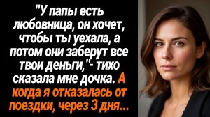 Жизненные Истории/У папы есть любовница, он хочет, чтобы ты уехала, а потом они заберут твои деньги