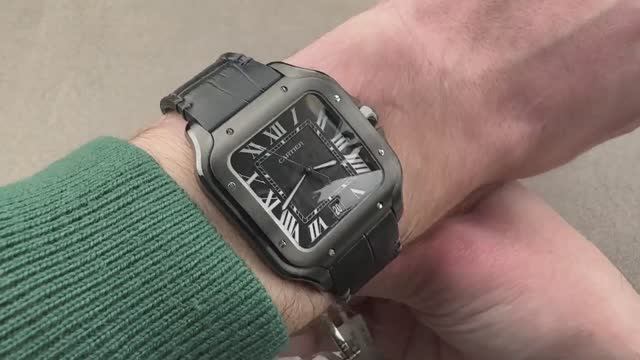 Обзор часов Cartier Santos de Cartier ADLC (WSSA0039)