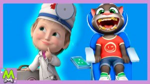 Маша против Говорящего Тома.Кто Лучший Доктор из Мультфильмов.Лечим Животных в Мульт Играх