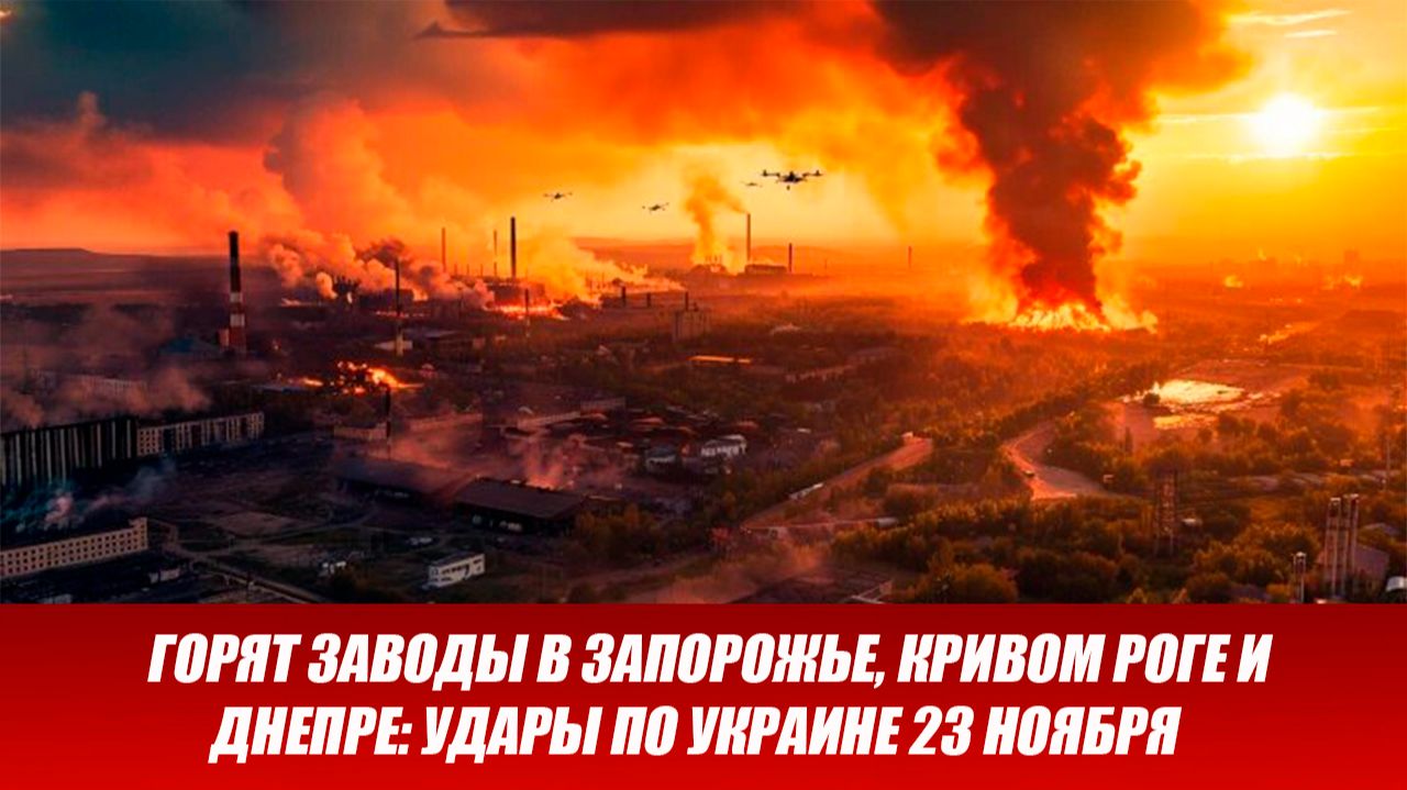 Новости СВО на 23 Ноября. ВС РФ нанесли удары по объектам ВСУ на Украине. Новости сегодня 23.11.25 смотреть онлайн