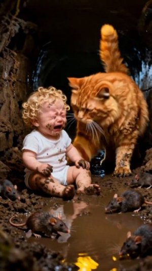 Кот - спасатель