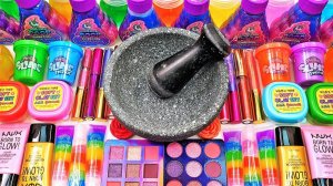 Глиттер из косметики для макияжа глянцевым слаймом АСМР ❤️