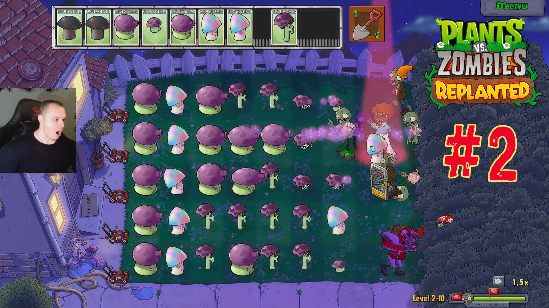 Plants vs Zombies replanted #2 ➤ Глава - Ночь ➤ Прохождение игры Растения против зомби 1 replanted смотреть онлайн