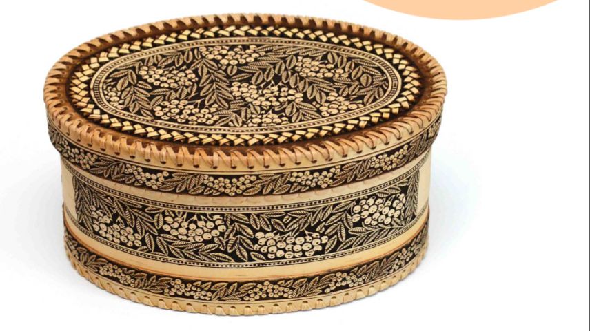 Батонница из бересты овальная 