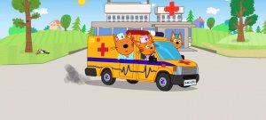 Три Кота Мультфильм Игра Доктор для котят