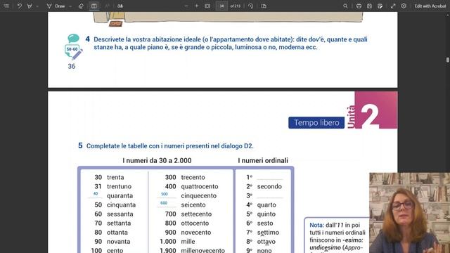 Lezione_24. Numeri da 30 a 2000. Numeri ordinali