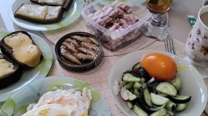 Мой завтрак диабетика.