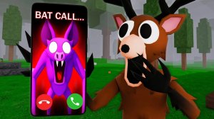Летучая мышь зовёт оленя в игре «99 ночей в лесу» в Roblox! Анимация Роблокс