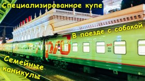 Семейные каникулы🤗 / В поезде с собакой🐶/ Специализированное купе🦽 / Поезд 554 Адлер-Ставрополь🚂