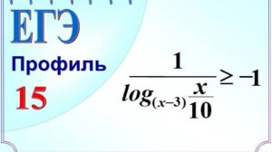 Логарифмическое неравенство. Метод рационализации
