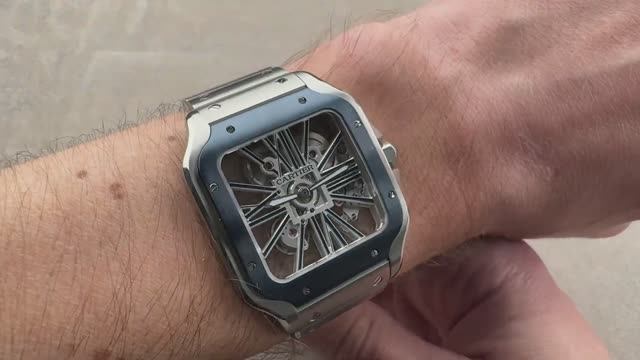 Cartier Santos de Cartier Skeleton WHSA0026 Skeleton Dial