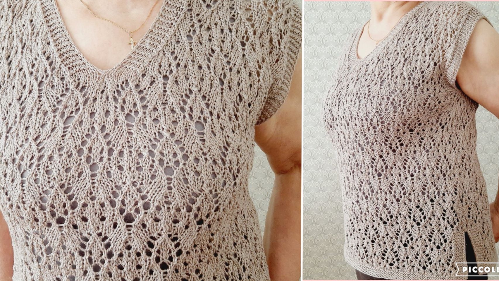 Ажурный узор для кардигана от известного бренда. смотреть онлайн